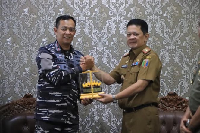 
					Pj. Sekretaris Daerah Provinsi Lampung Terima Audiensi Komandan Gugus Tempur Laut Koarmada 1 Jakarta
