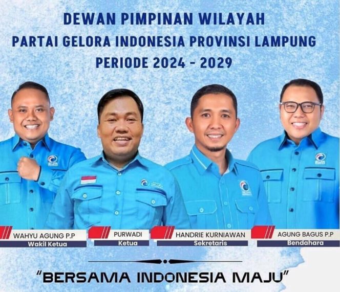 
					Partai Gelora Lampung Lakukan Perombakan Besar-besaran di Semua Tingkatan