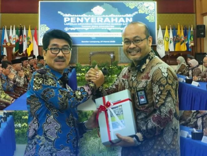 
					Bupati Lampumg Utara Hadir Penyerahan LKPD Serentak Seluruh  Kabupaten/Kota di Lampung