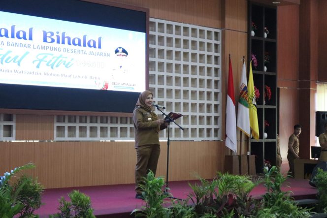 
					Pemerintah Kota Bandar Lampung Gelar Halalbihalal Pasca Cuti Lebaran Idulfitri 1446 H