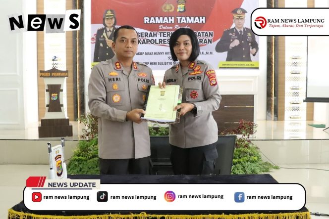 
					Tangis Haru Iringi Rotasi Kapolres Pesawaran: AKBP Maya Henny Resmi Serah Terima Jabatan kepada AKBP Heri Sulistyo Nugroho