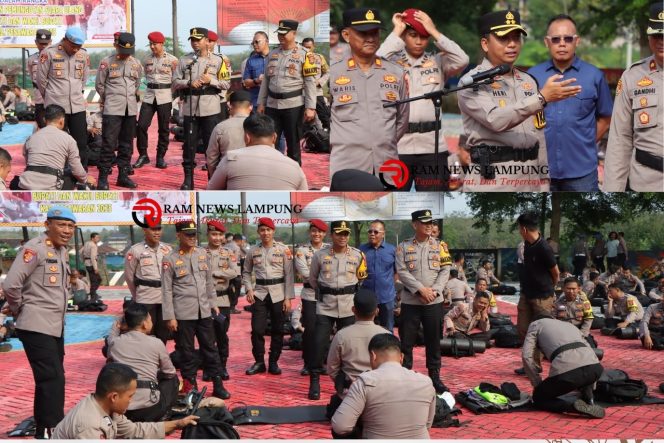 
					Polres Pesawaran Siap Amankan PSU 2025, Kapolres Pimpin Apel Kesiapan dan Perlengkapan