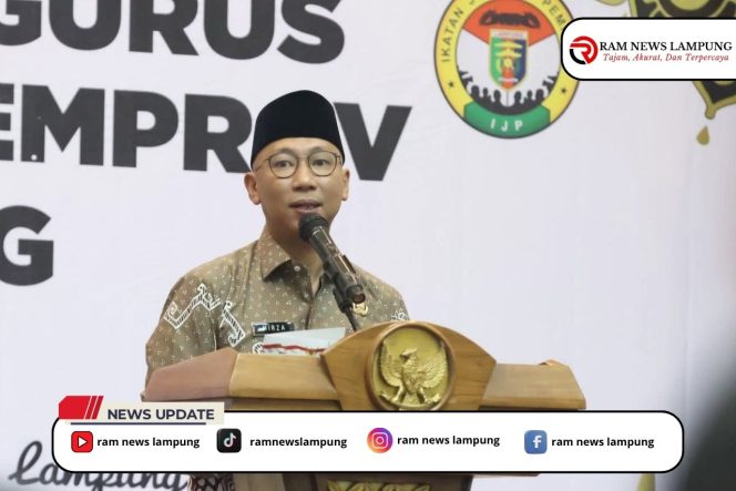 
					IJP Lampung Dikukuhkan, Gubernur Dorong Sinergi Jurnalis dan Pemerintah