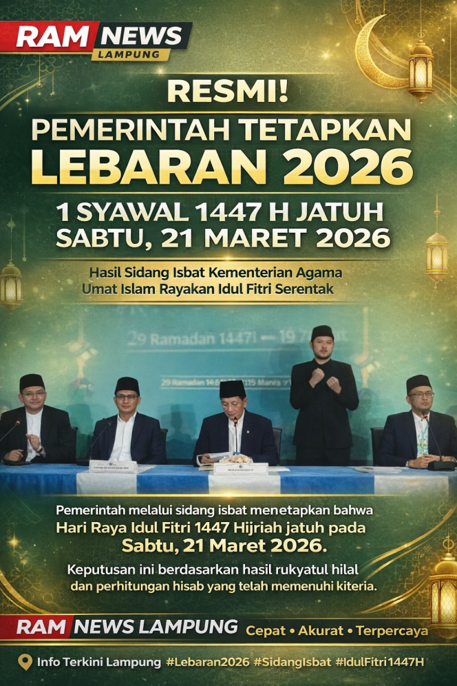 
					SAH! Hilal Belum Terlihat, Lebaran 2026 Jatuh 21 Maret