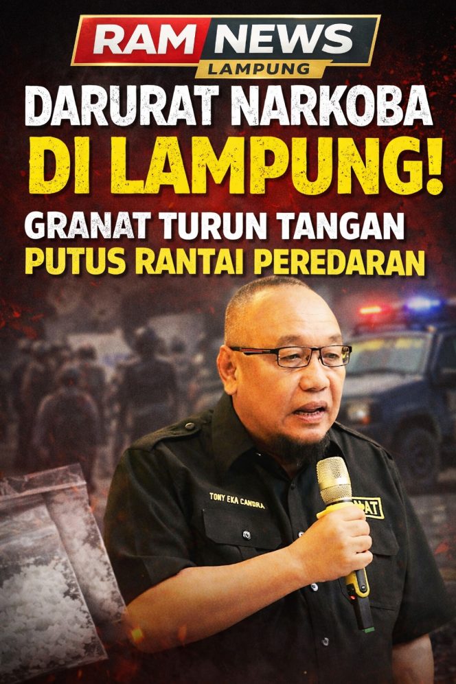 
					Darurat Narkoba di Lampung! GRANAT Turun Tangan Putus Rantai Peredaran