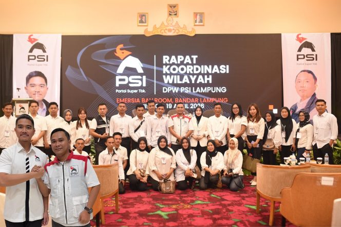 
					Ketua DPD Way Kanan Hadiri Rakorwil PSI Lampung, Sekaligus Pelantikan Pengurus oleh Kaesang Pangarep