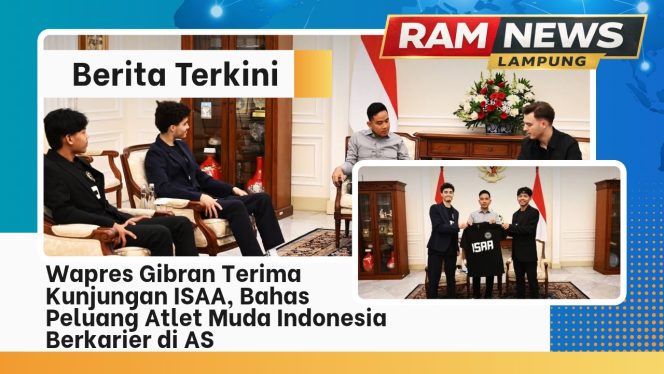 
					Wapres Gibran Terima Kunjungan ISAA, Bahas Peluang Atlet Muda Indonesia Berkarier di AS
