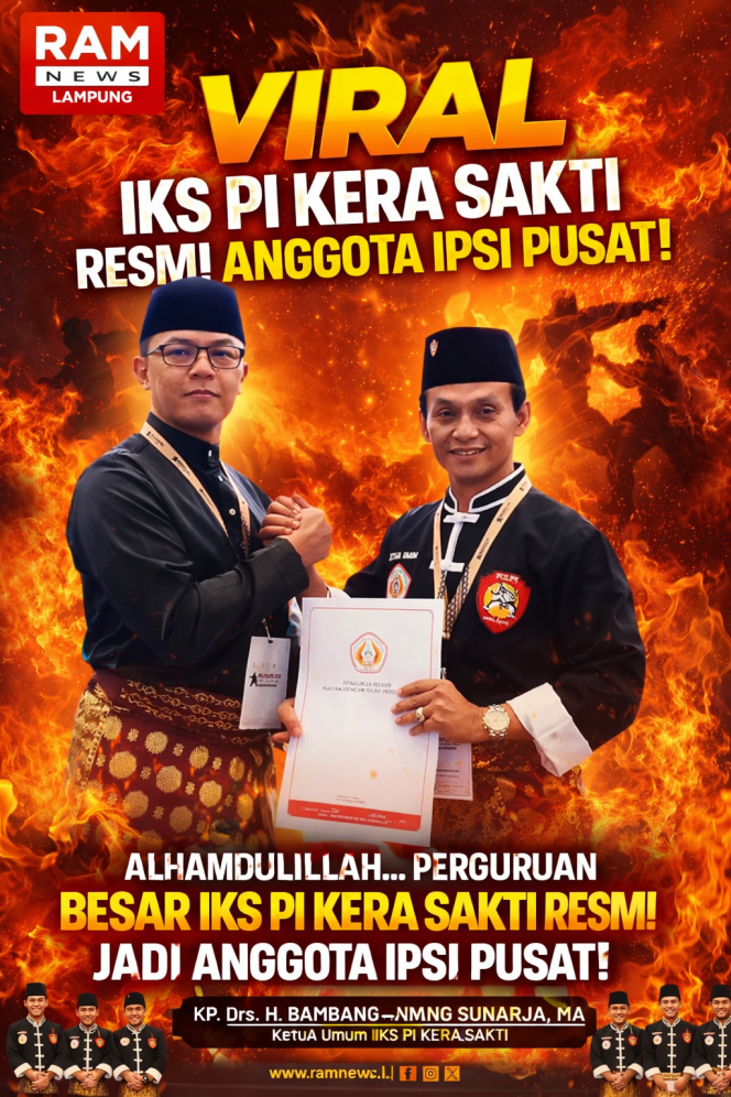 
					IKS PI Kera Sakti Resmi Jadi Anggota IPSI Tingkat Pusat di Munas XVI Jakarta