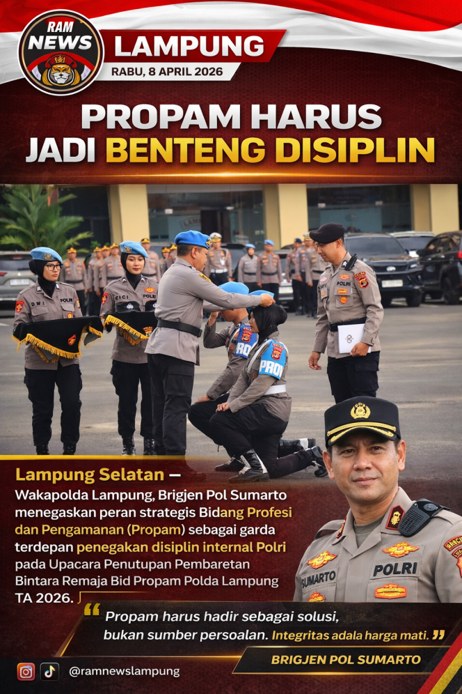 
					Propam Harus Jadi Benteng Disiplin