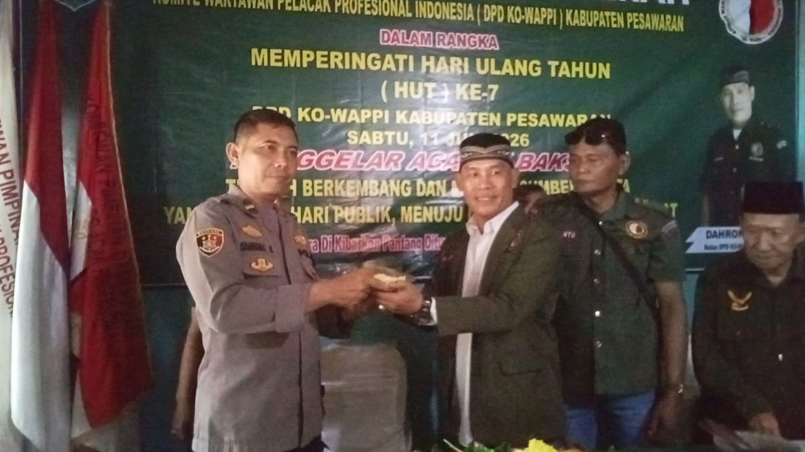 HUT Ke-7 KOWAPI Pesawaran, Dahron Sungkai Ajak Wartawan Junjung Profesionalisme dan Kode Etik